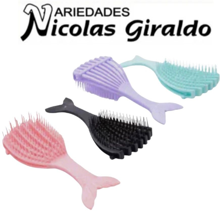 Cepillo peinar antifriz flexible cola sirena