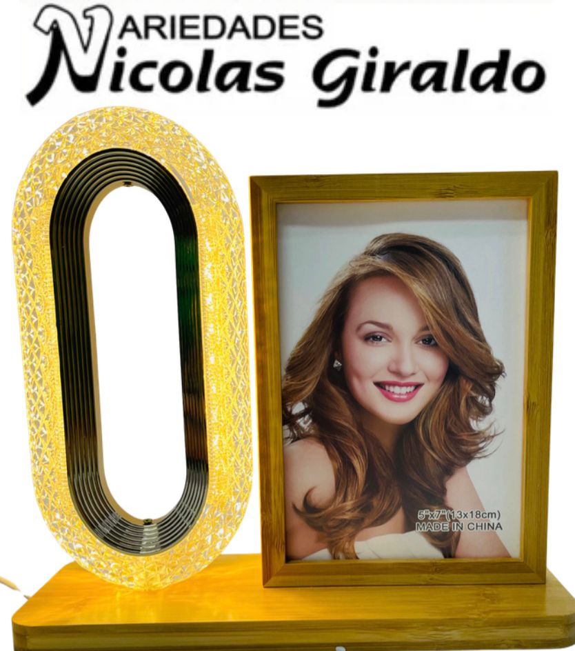 Lampara porta retrato grande 