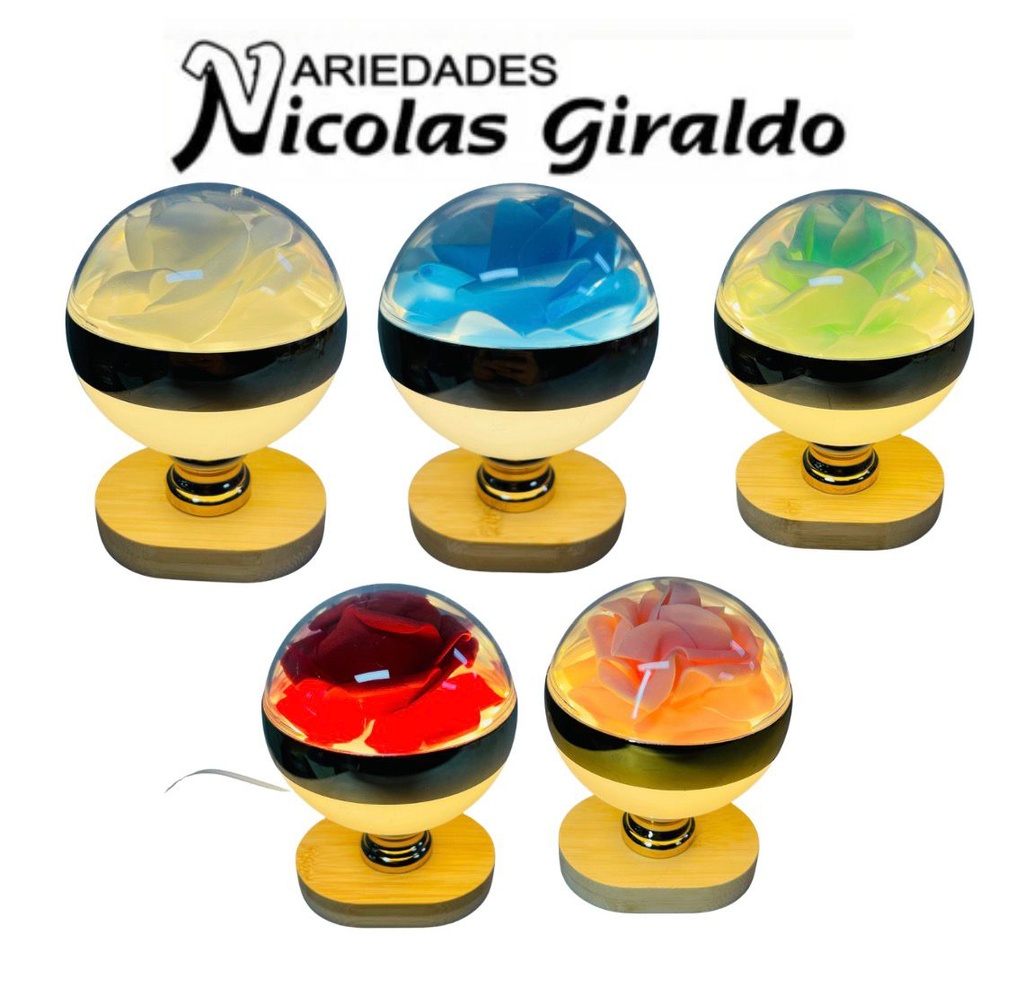 Flor decorativa mini cupula de luz 