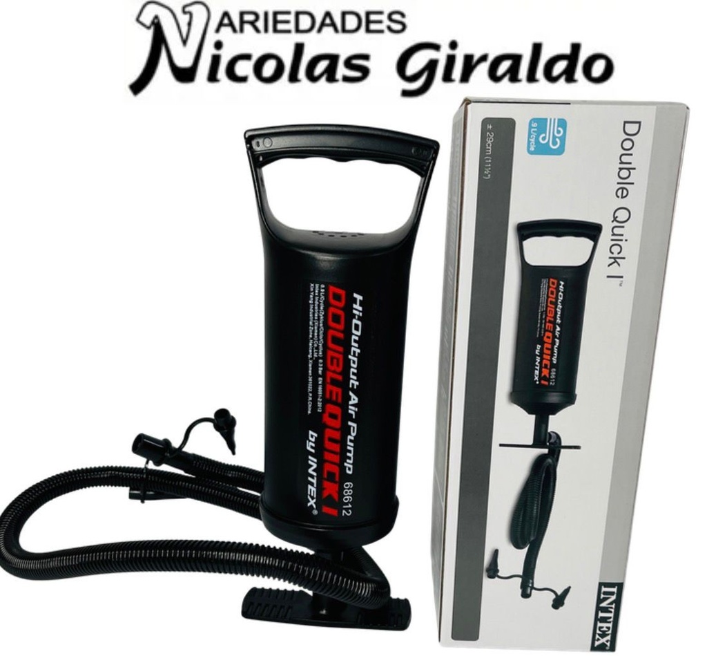 Inflador negro de piscina intex pequeño 