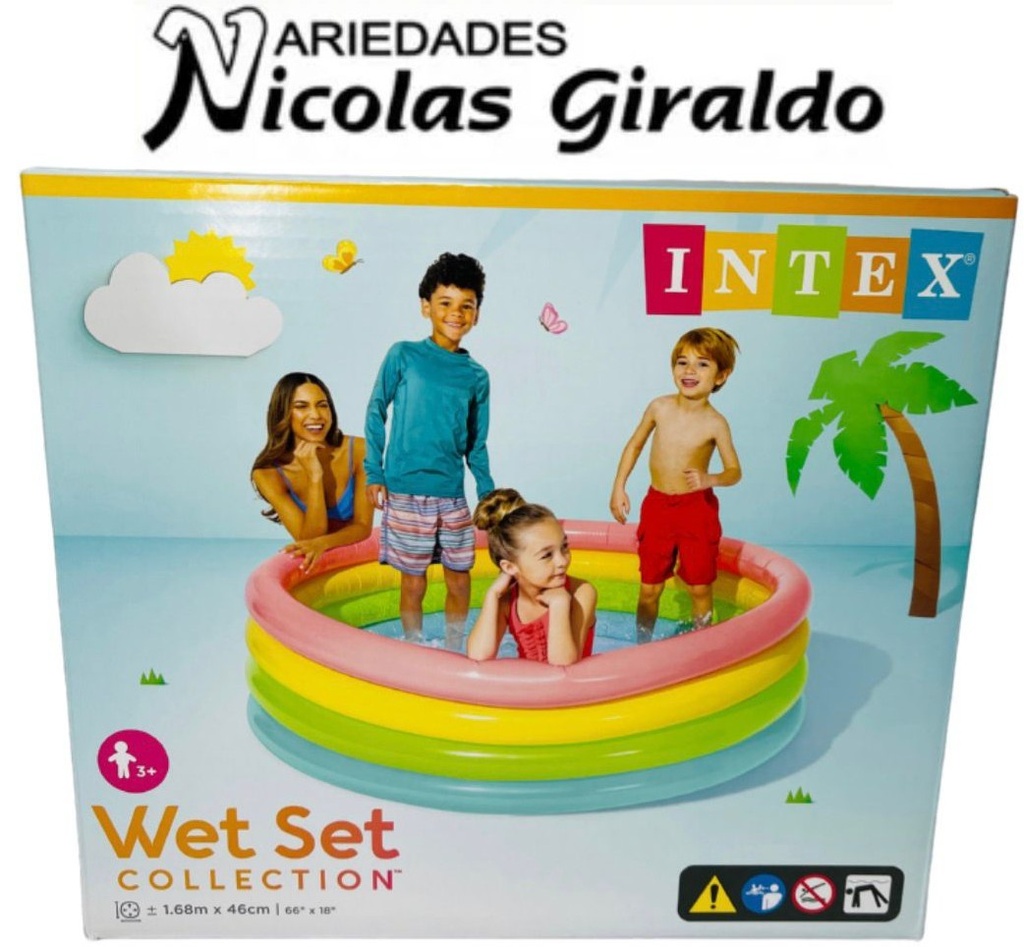 Piscina inflable intex 4 aros1.68 X46M  
