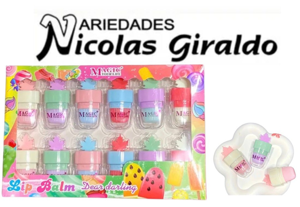 Brillo humetante paleta x12 