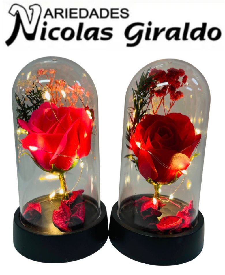 Urna decorativa rosa luz pequeña     