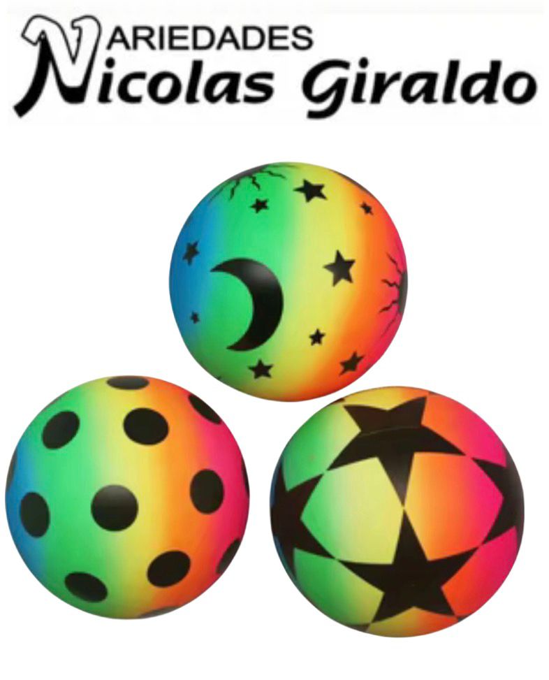 Balon color arcoiris pequeño  PQT X10