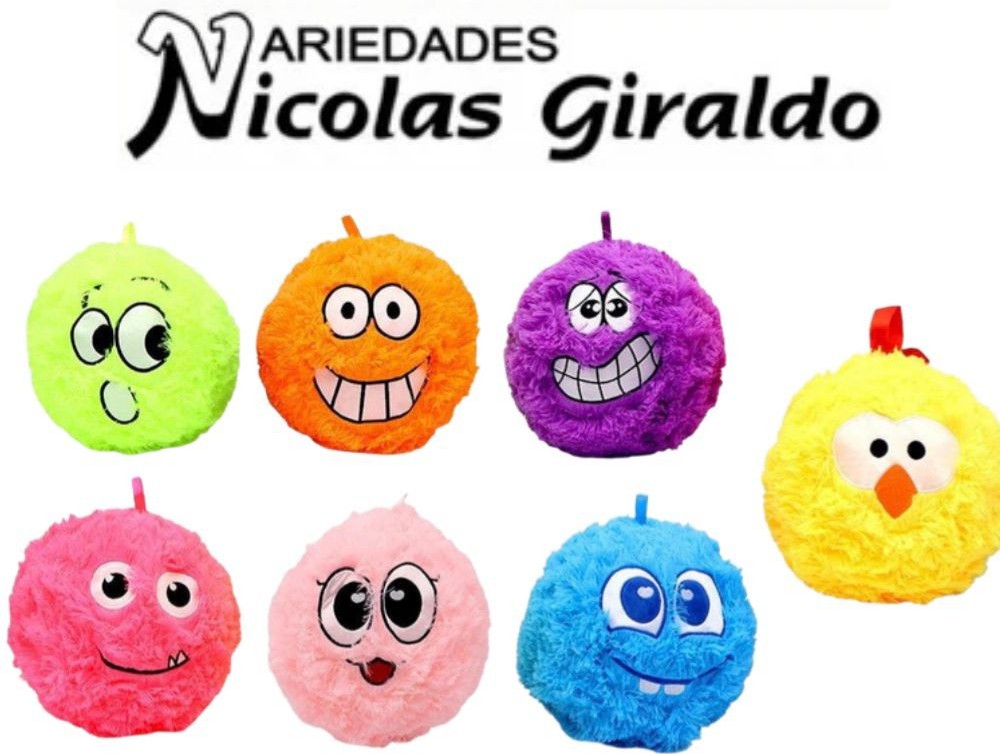 Pelota peluche caritas grande 