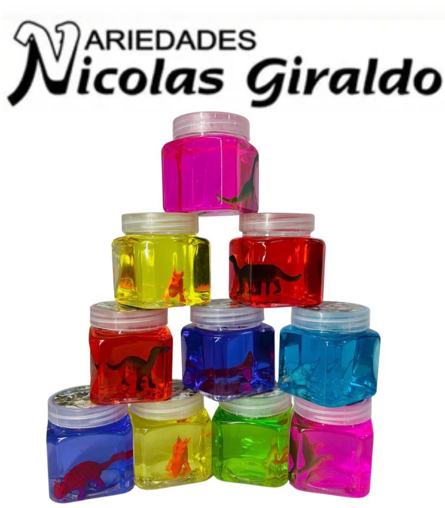 Slime mediano cuadrado con muñeco CJA X12 