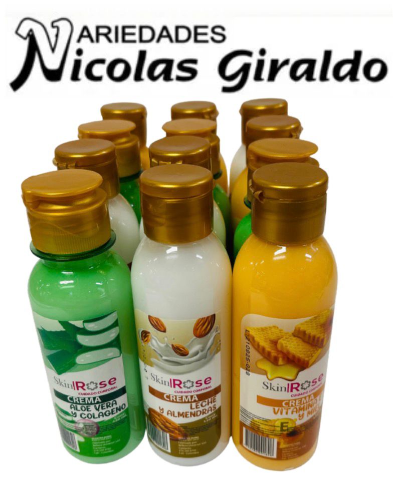 Crema corporal skin rose x120 ml PQT X12