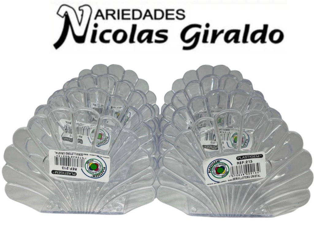 Servilletero acrilico plastigem pqt x6