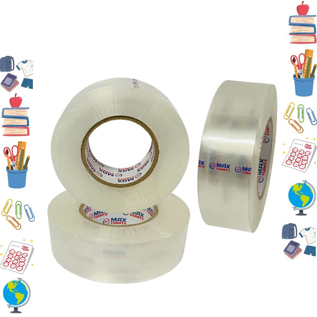 Cinta ancha trans 300 yardas max fuerte PQT X6