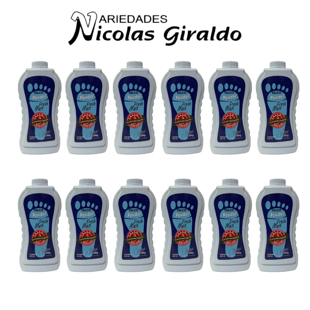 [2224-TAL] Talco powder fresh men x200 julius mediano PQT X12
