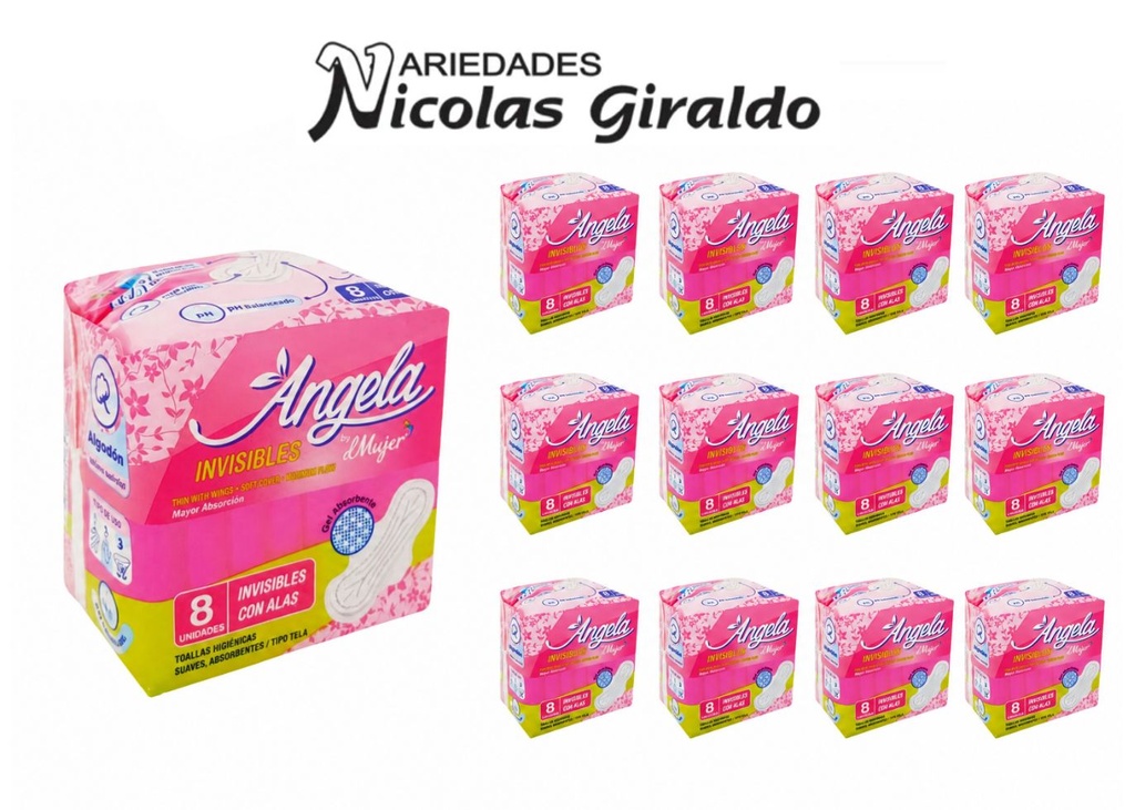 [703094] Toalla angela x8 PQT X12