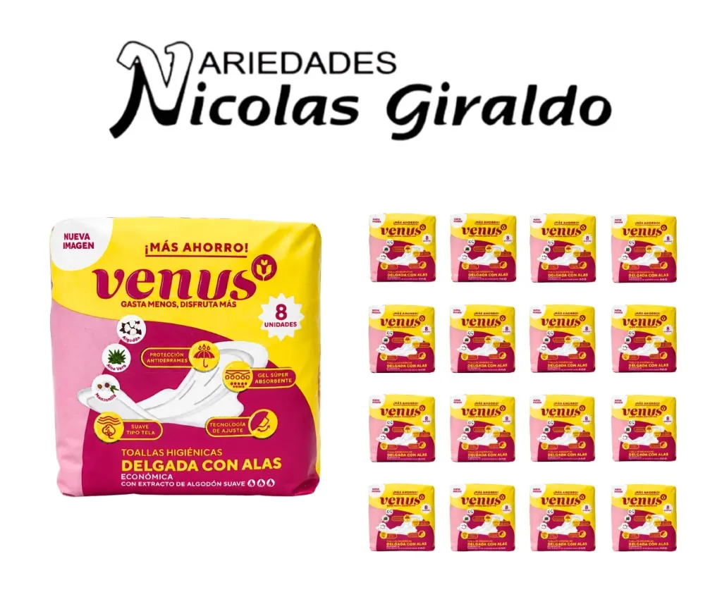 Toalla venus delgada x8 produsa PQT X12