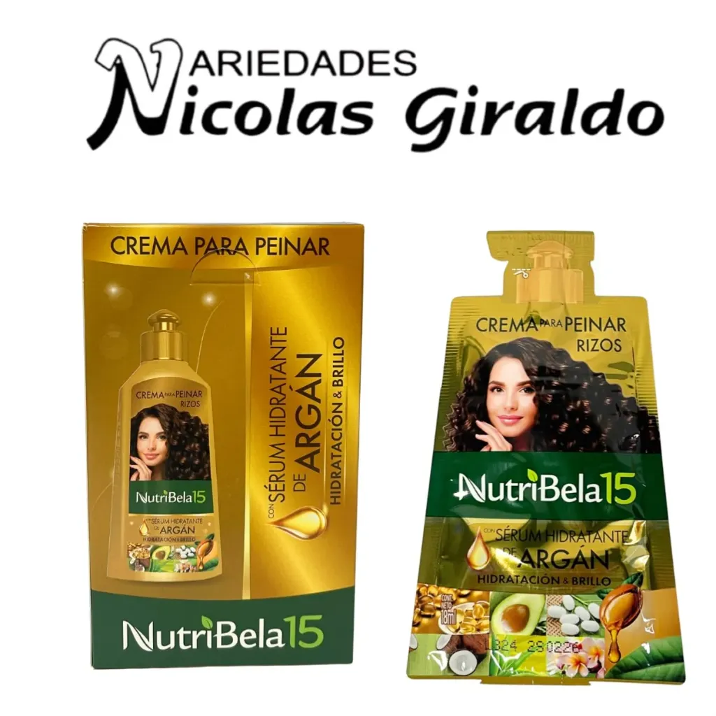 [21500062] Crema de peinar nutribela argan (dorado) sobre x12  