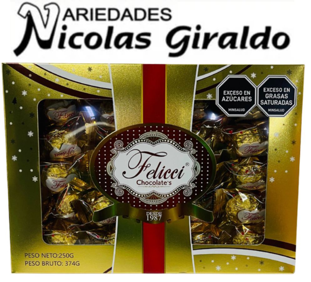[PB20-BK4] Chocolate felicci caja 250g  