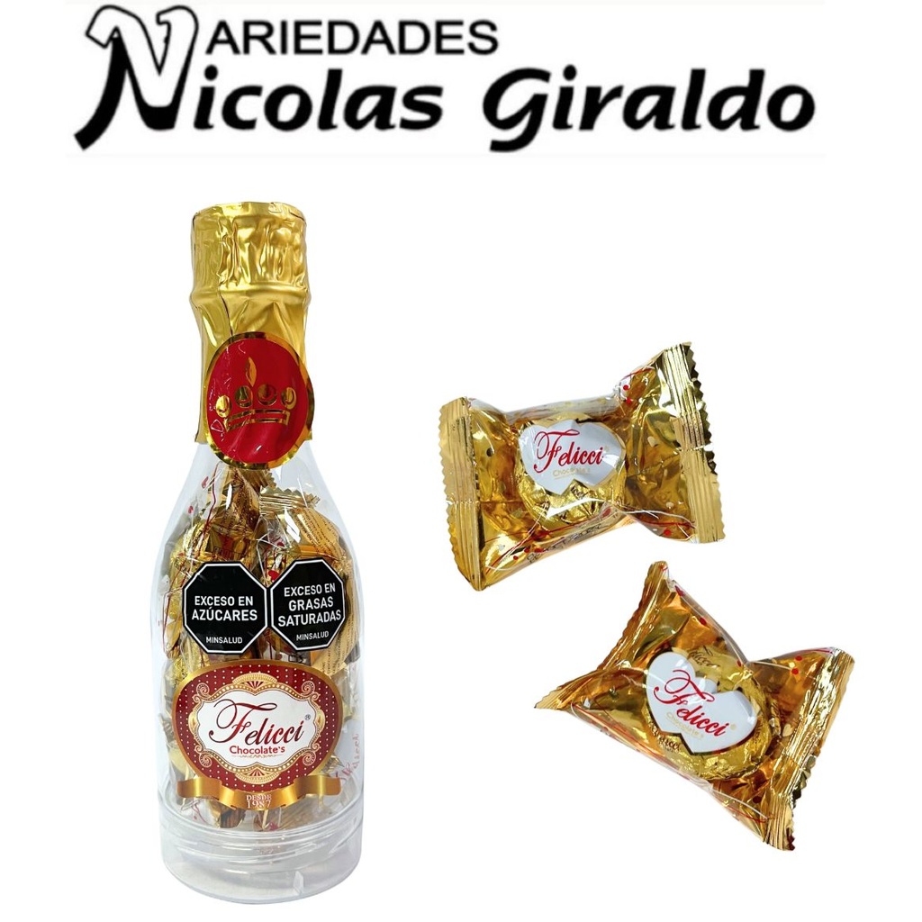 [BT05-BK4] Chocolate feliccie botella X5