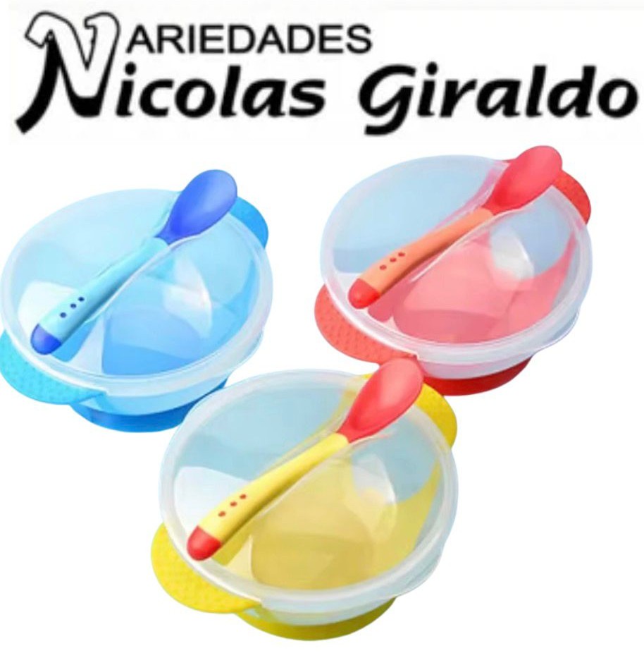 Plato bebe con cuchara carton