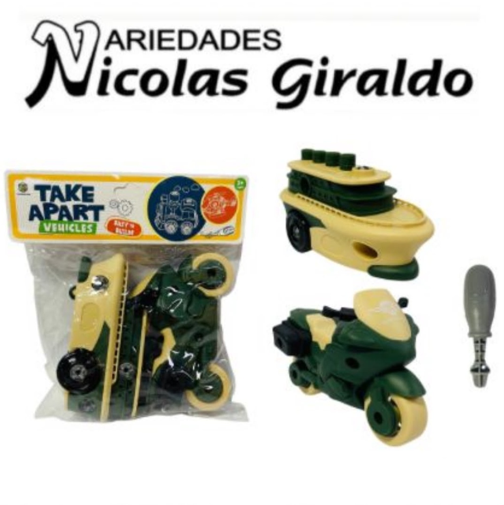 Moto y varco militar didactico x2 