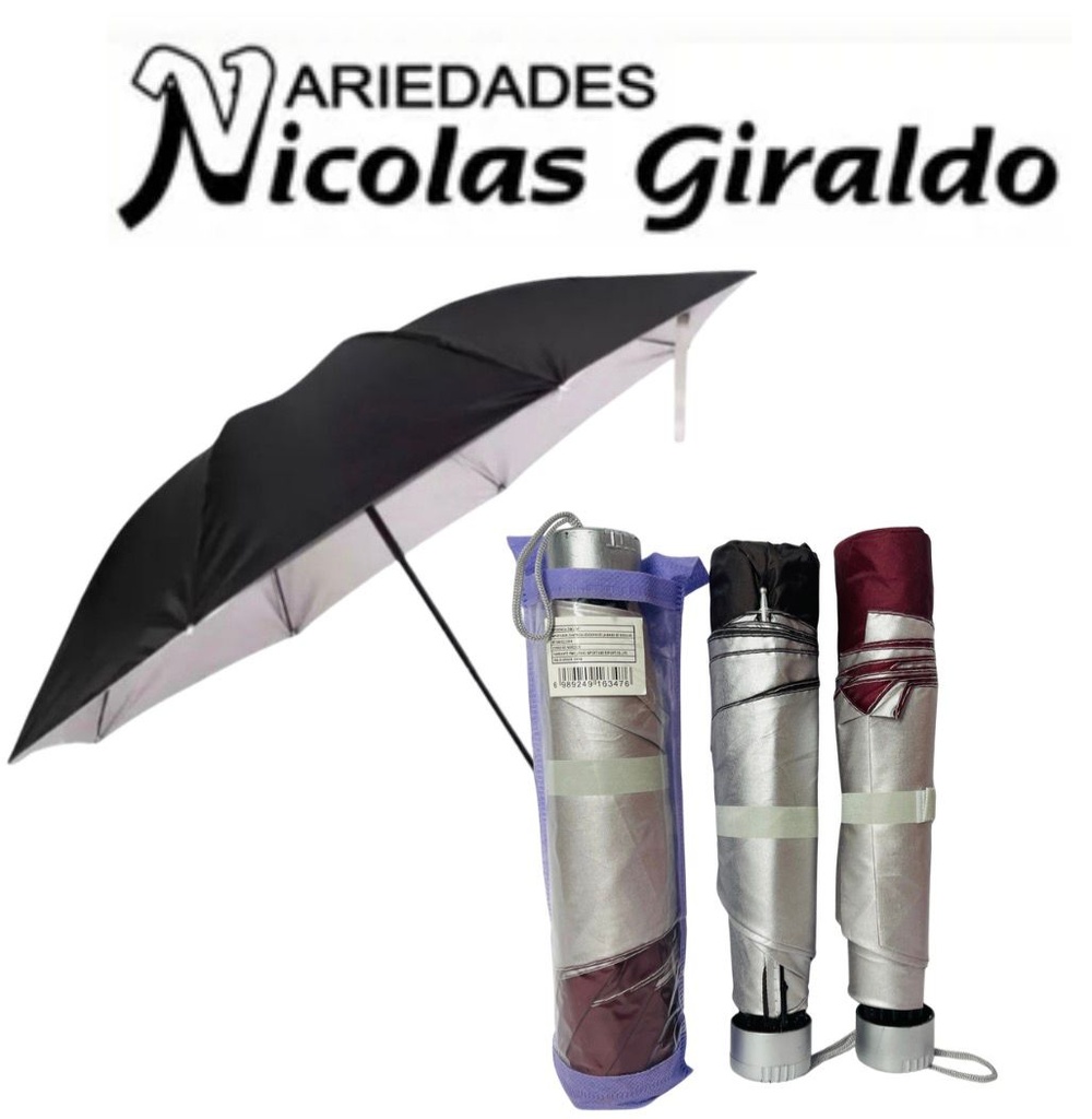 Sombrilla dama antiviento color 