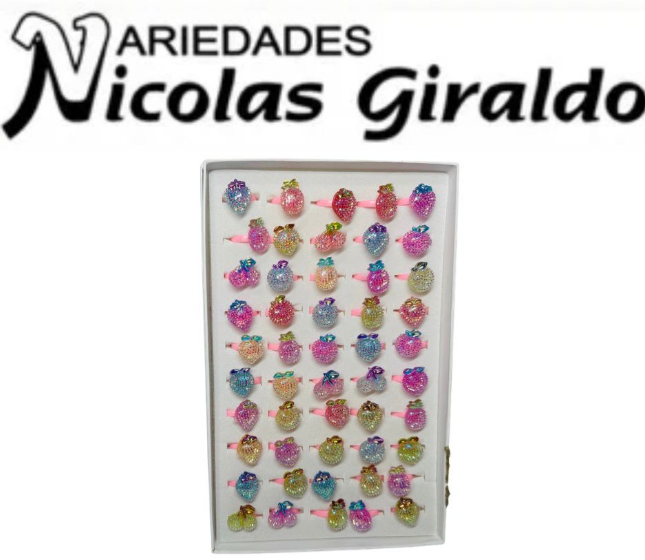 [SE9608] Anillo infantil figuras cj x50