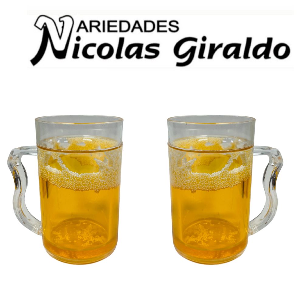Vaso cervecero acrilico en caja 