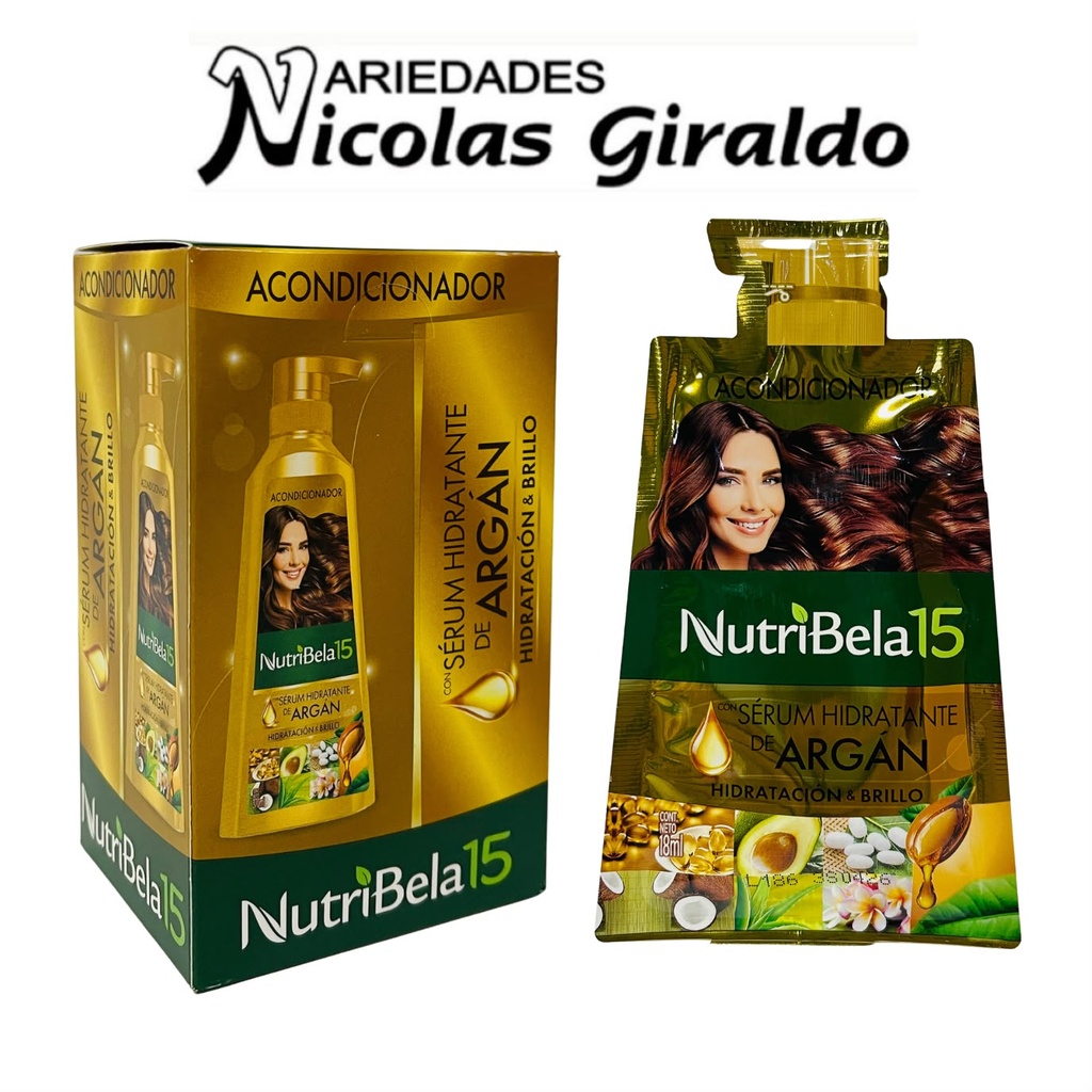 [21500013] Acondicionador nutribela argan (dorado) sobre x12  