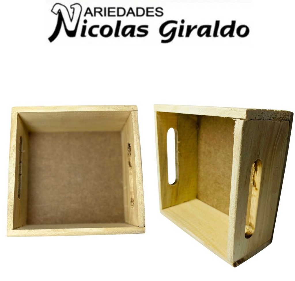 Canasta madera #0 calada pqt x6