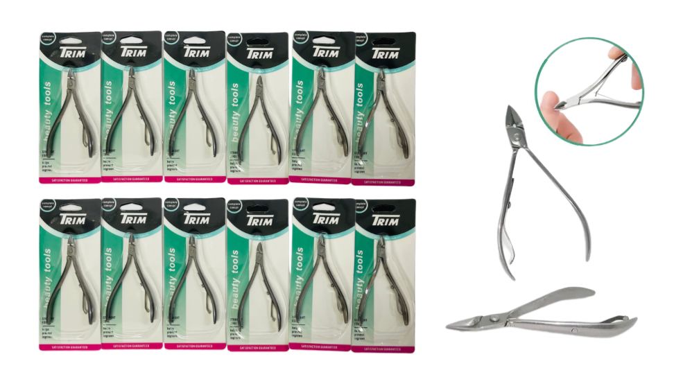 Alicate uñas metal encartonado x1  PQT X12