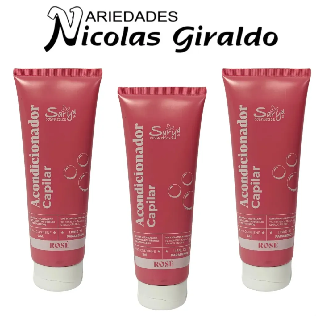 [SY37156] Acondicionador saryd x200ml rose (rosado)