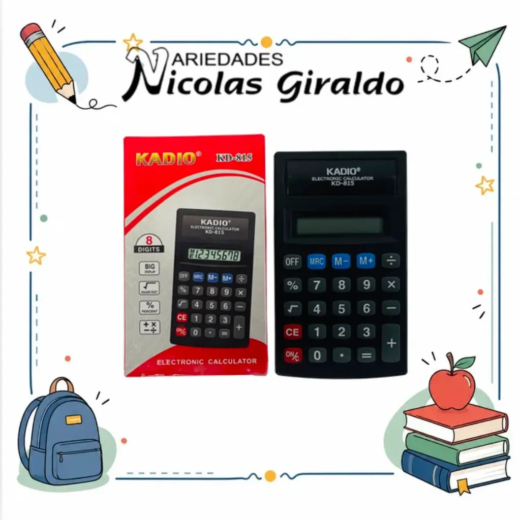 [AK9617] (KD-815)Calculadora kadio 815