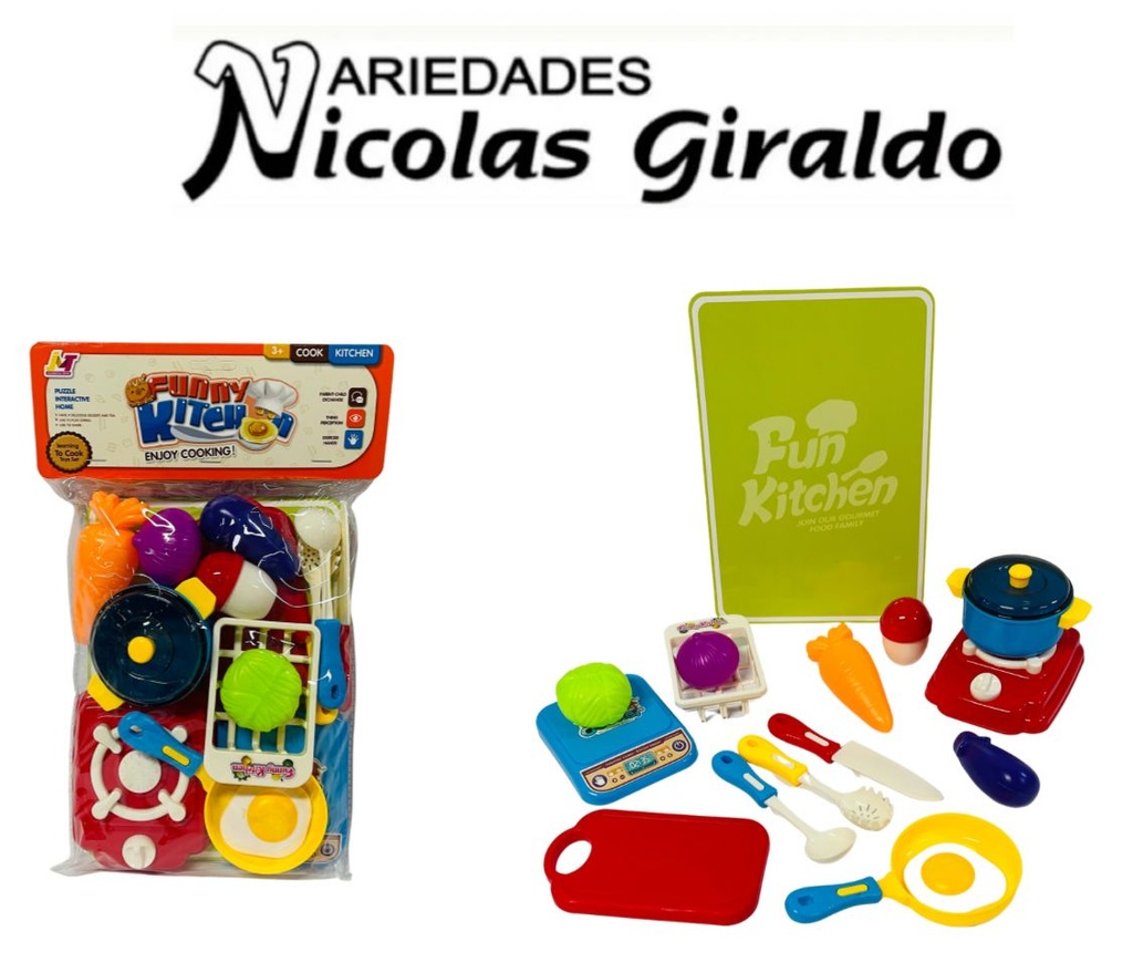 Vajilla infantil mediana fina