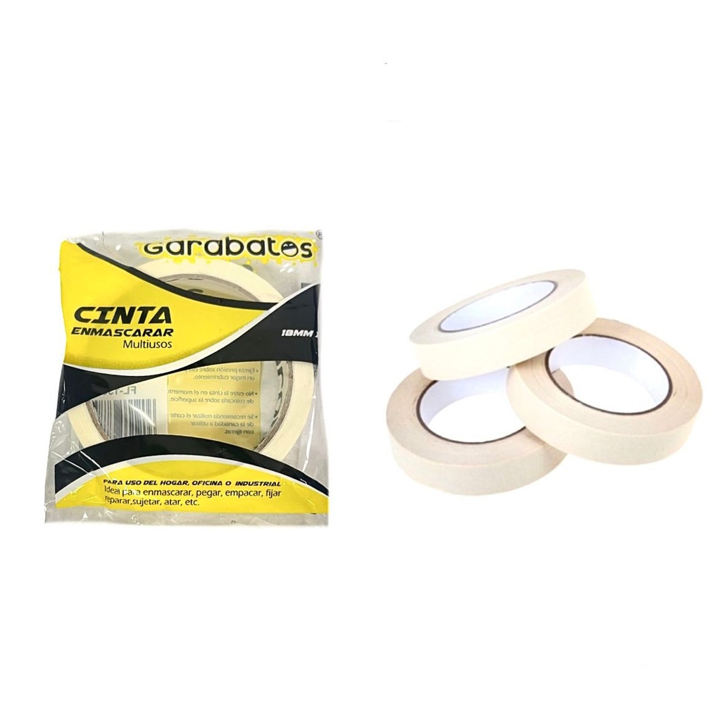 Cinta enmascarar 3/4 " mediana garabato