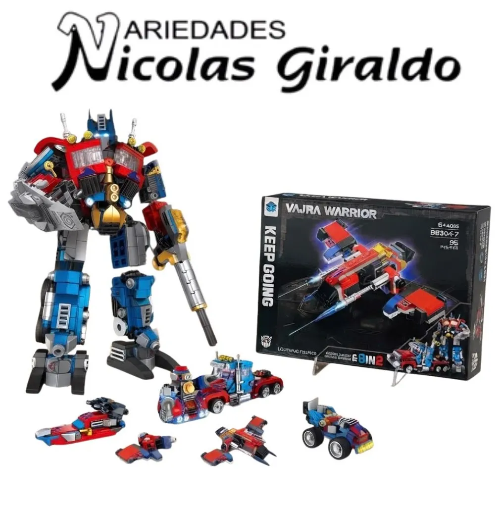 Lego mediano en caja robot tractomula  