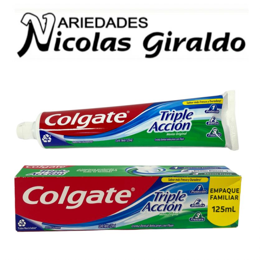 Colgate triple accion grande x125ml  