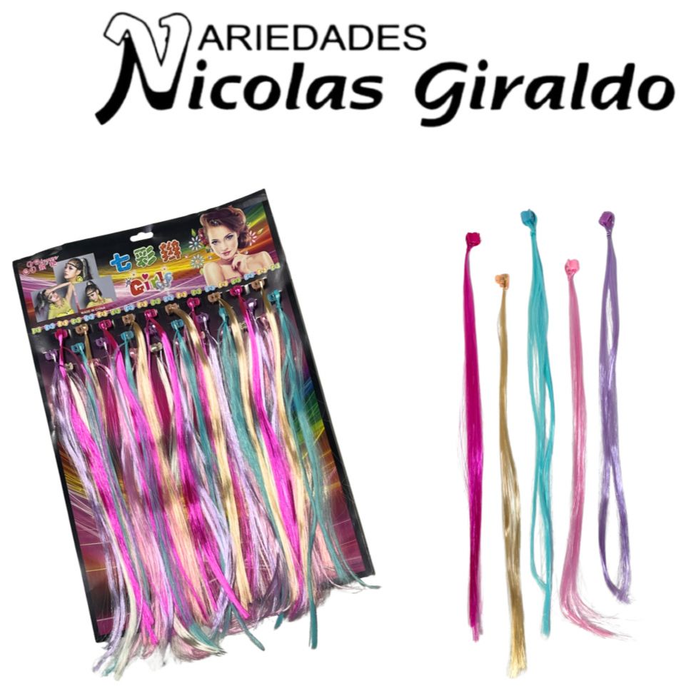 [SE6262] Pinza mechon liso de color carton x30