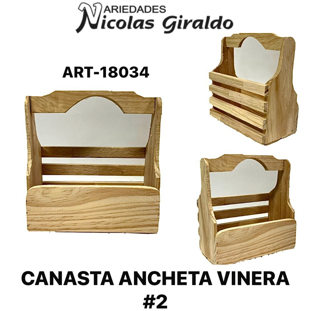 [ART-18034] Canasta ancheta vinera #2 PQT X6