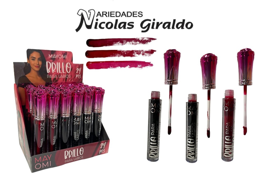 [BMR-6229-1] Tinta labios redonda caja x24