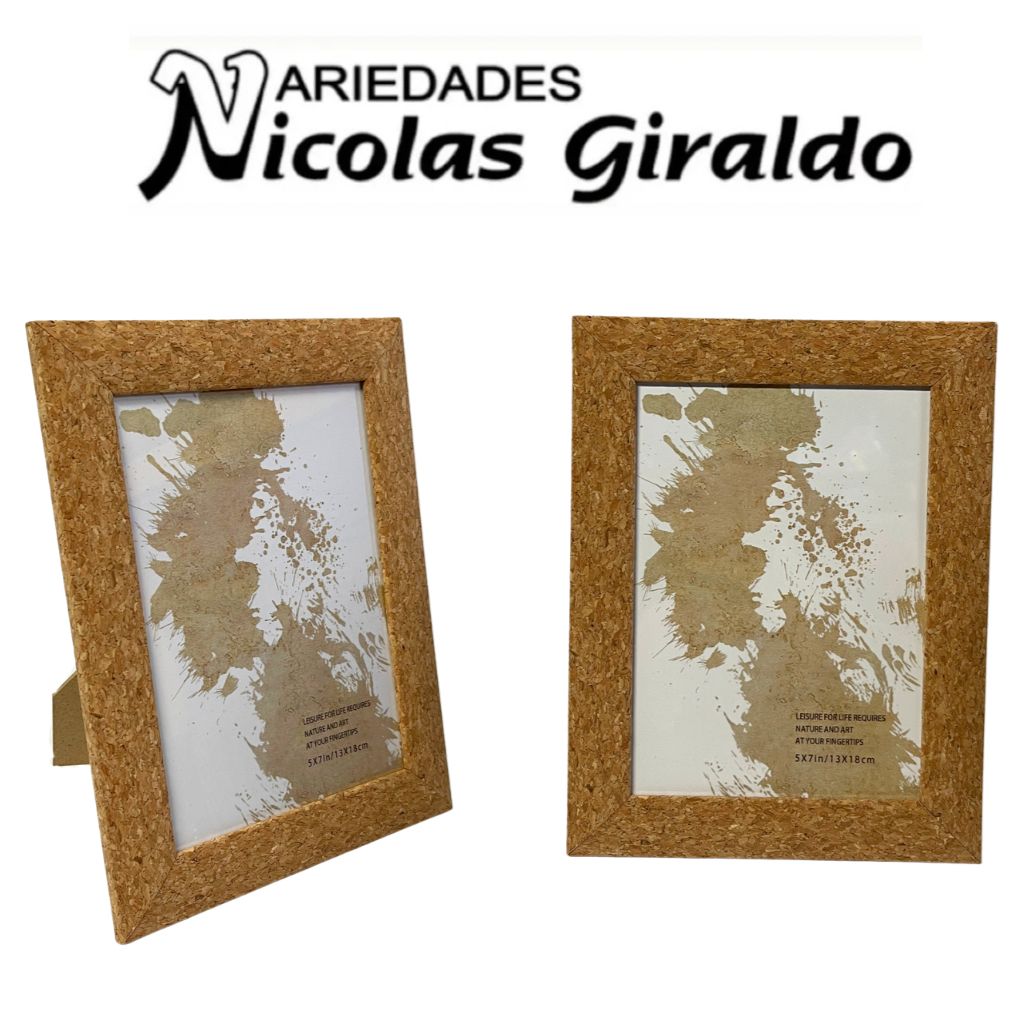 Porta retrato 5x7 acetato tipo madera 