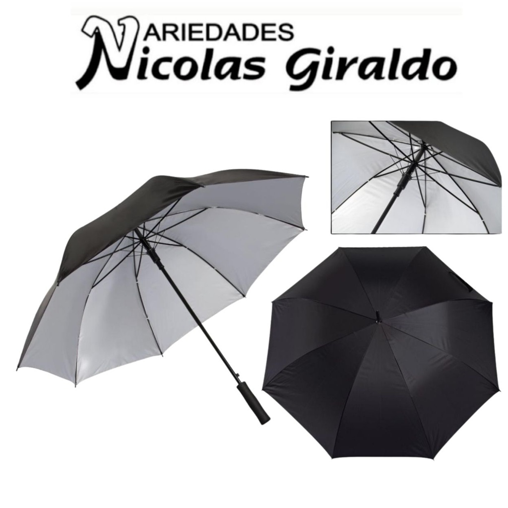 [SLT4054] Sombrilla larga mango espuma negra con filtro