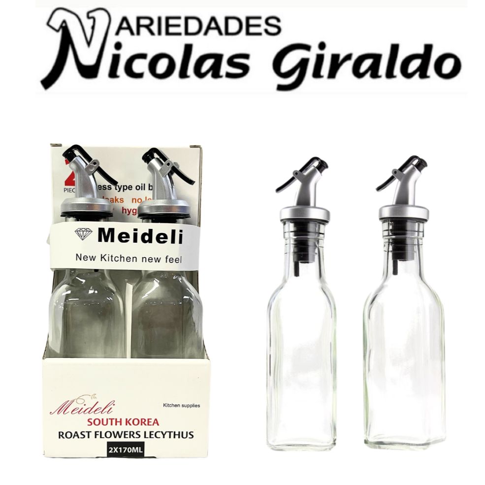 @Aceitera vidrio x2 de 170ml 