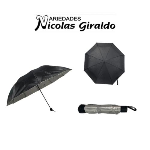 Sombrilla dama presidencial negra 125CM con filtro  
