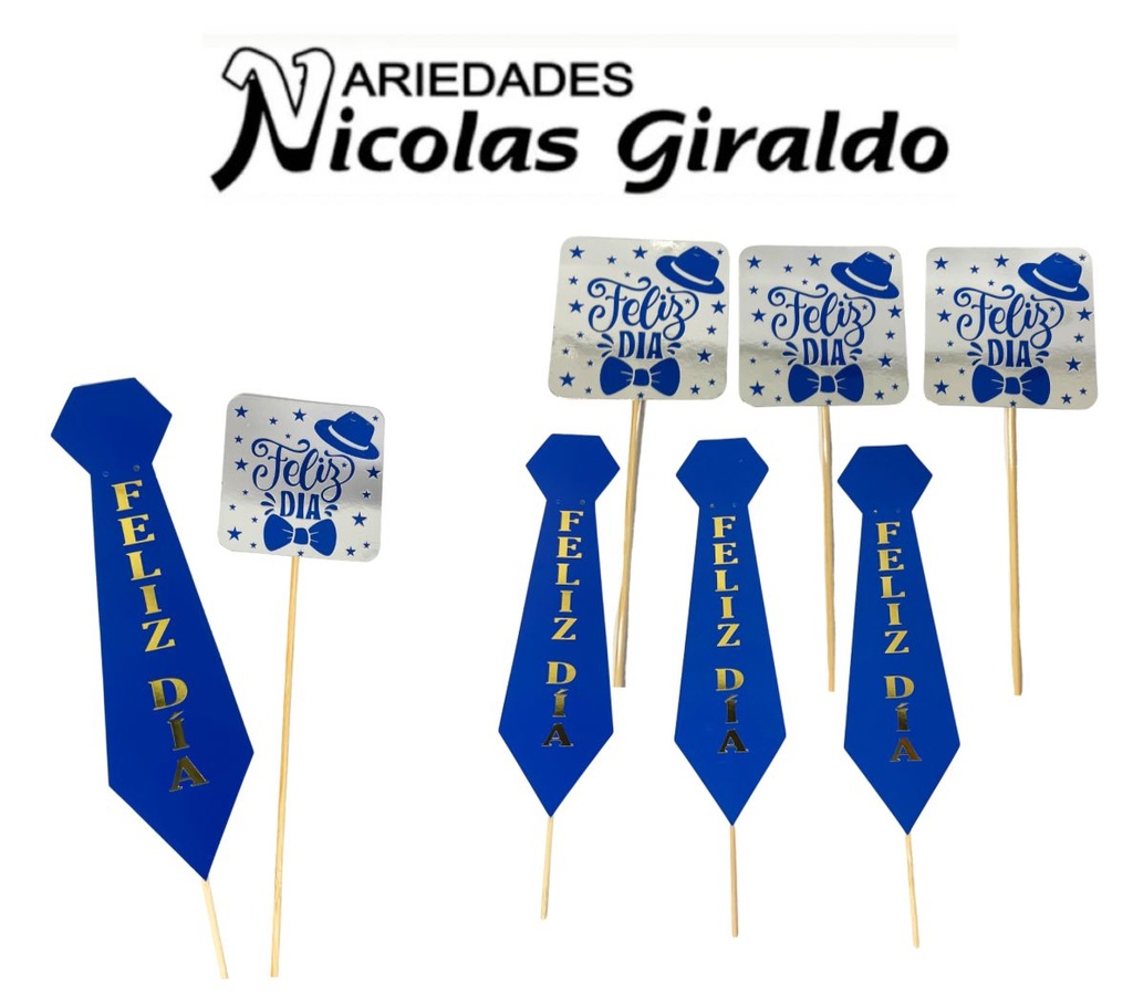 Pin x6 sombrero-corbata