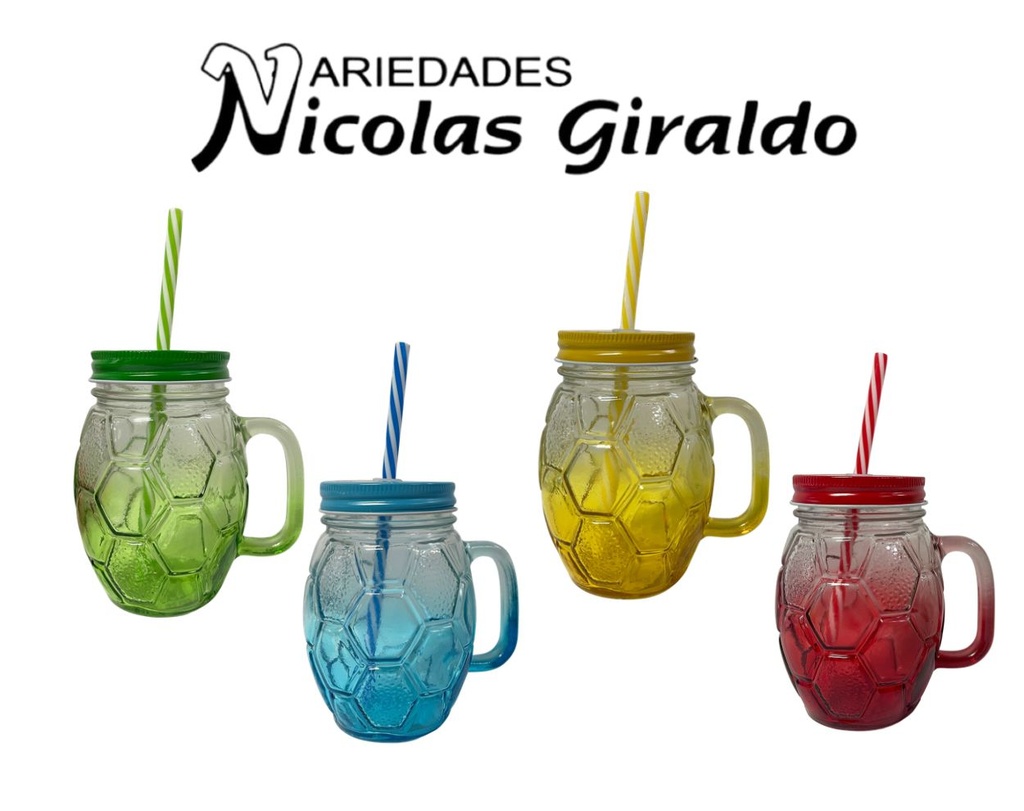 Vaso pitillo vidrio balon 