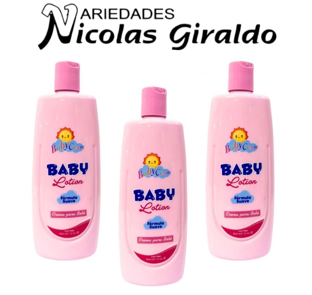 Crema para bebe baby Cream x800ml  