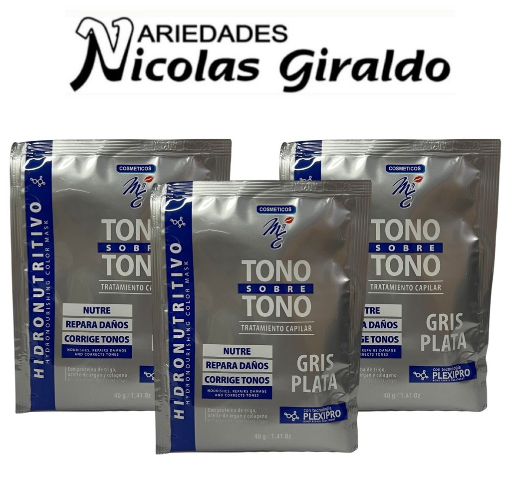 Tratamiento matizante mye X40ml gris plata 