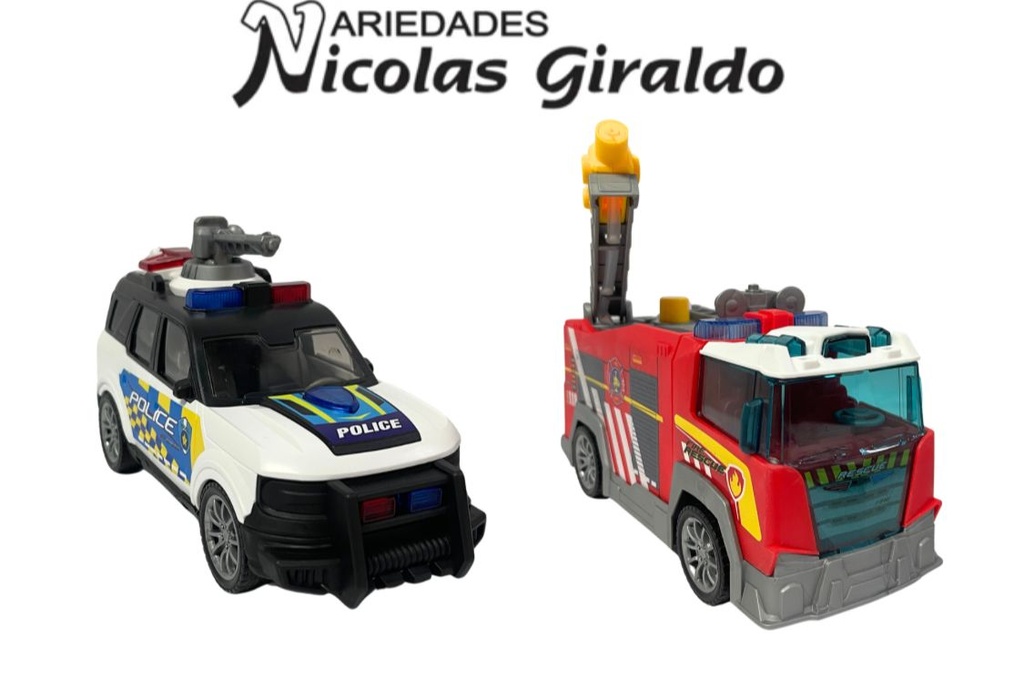 Carro impulso fino x2 con luz y sonido