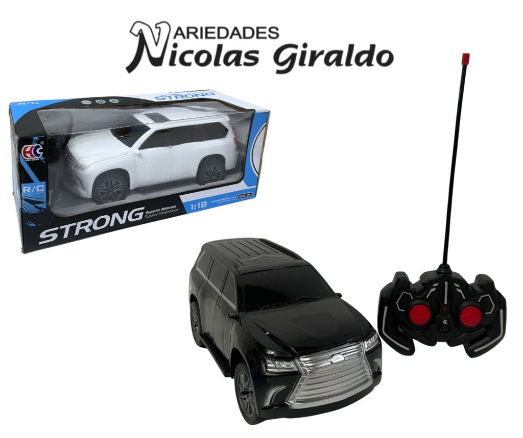 Carro control camioneta blanca y negra (CA3219)