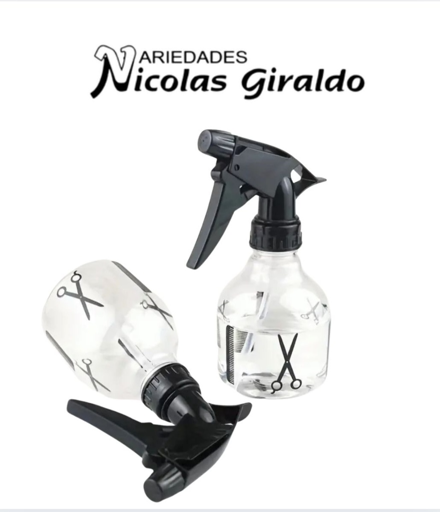Atomizador pistola transparente pequeño x250ml   PQT X12