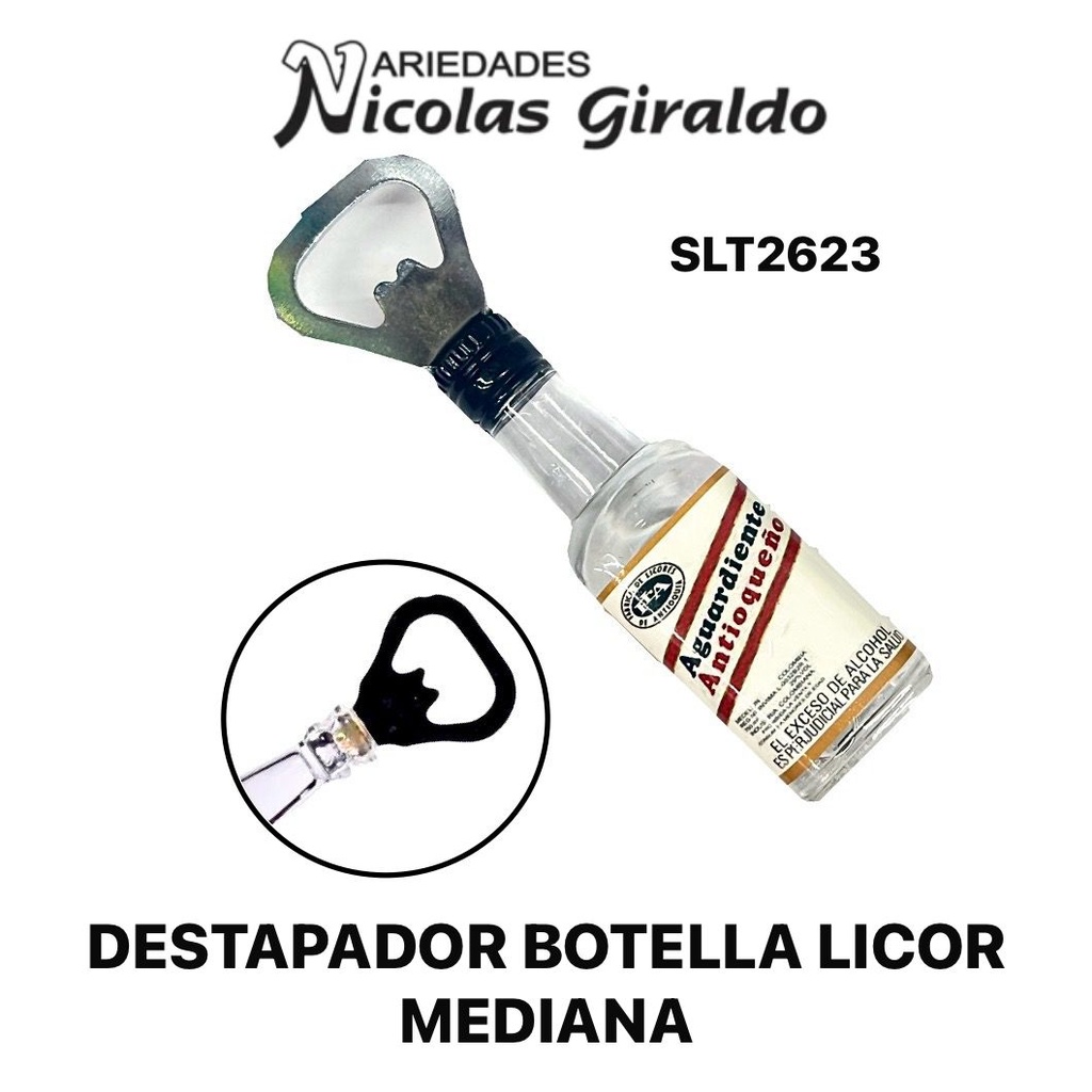 Destapador botella licor mediana PQT X12