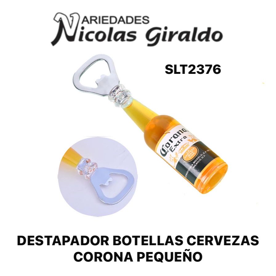 Destapador botellas cervezas corona pequeño PQT X12