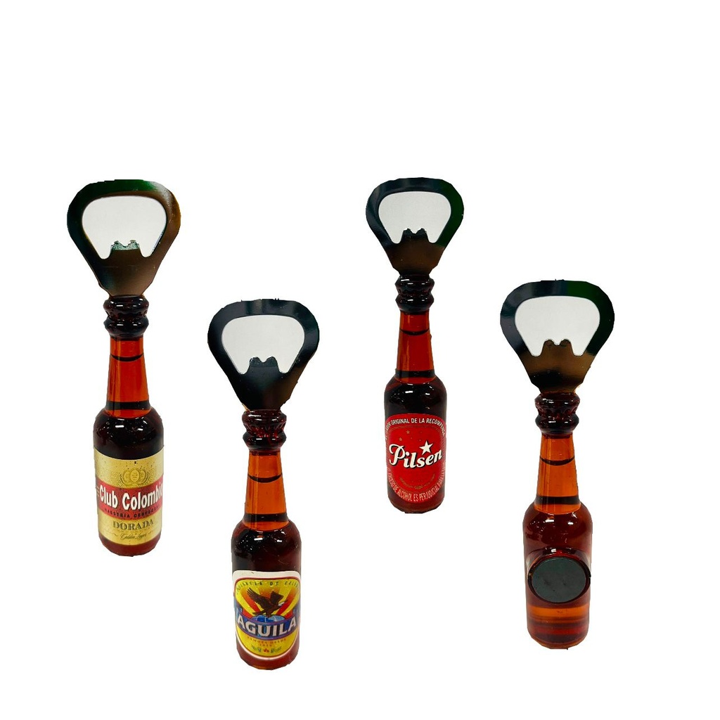 [25WSM12-1] @(SLT2082)Destapador botellas cervezas surtida pequeño  PQT X12